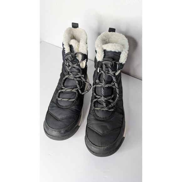 Sorel Youth Whitney II Short Lace Waterproof Boots Kids Size 3 Black - Picture 9 of 12